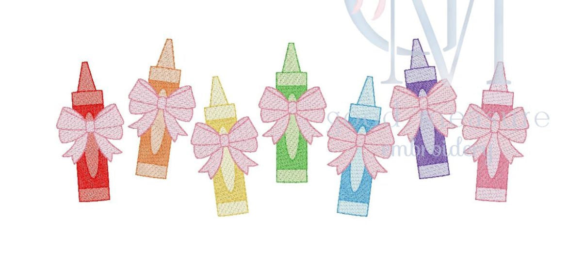 Crayons trio name ruffle tee