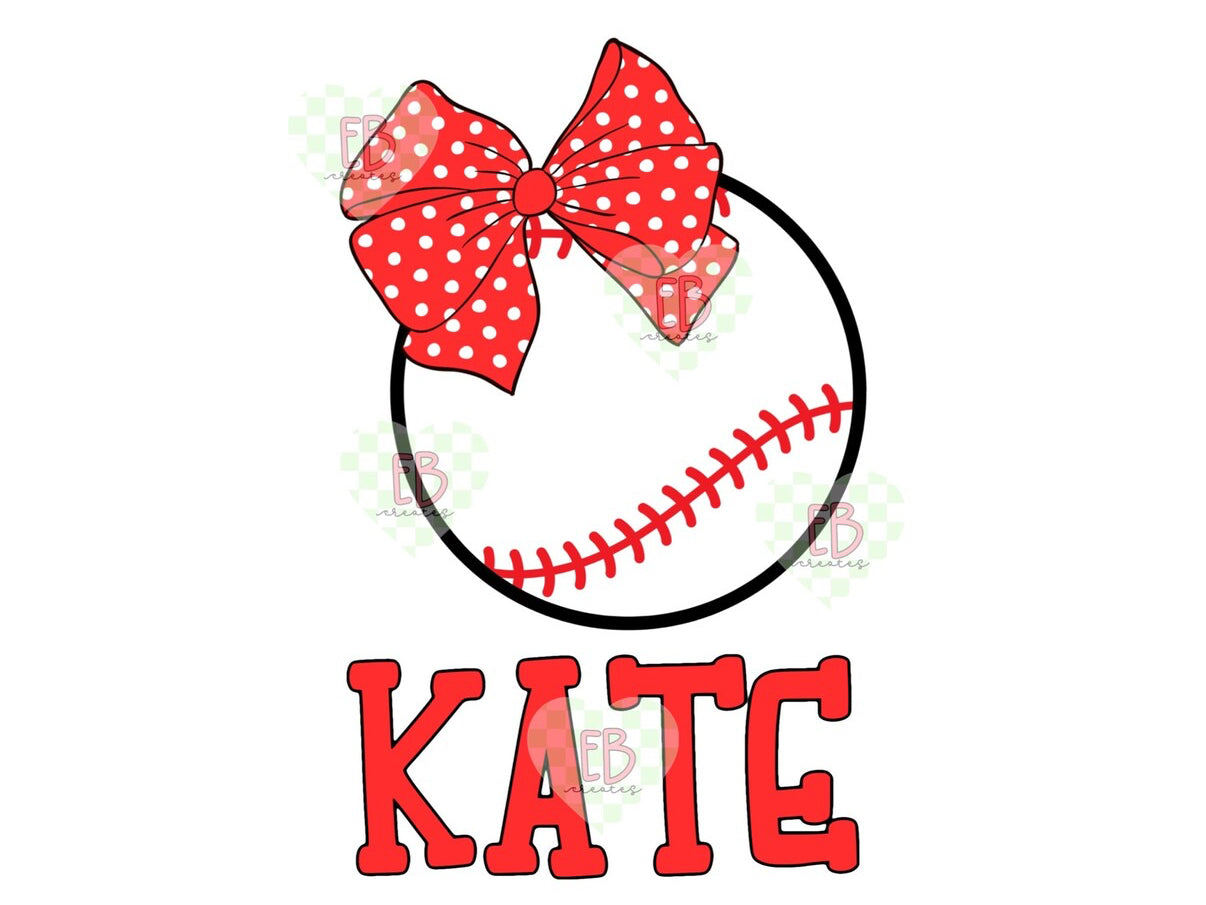 Baseball custom name