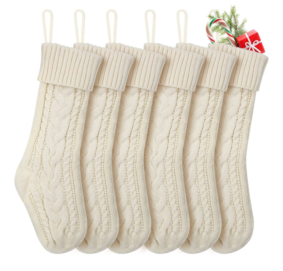 Leather patch stockings