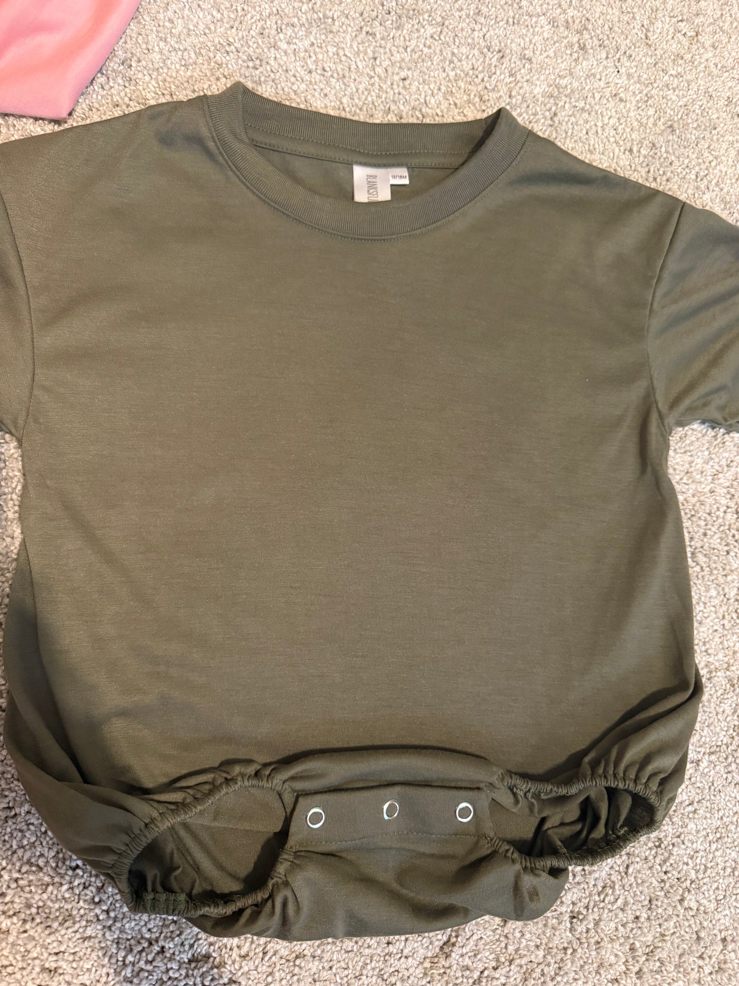 12/18 olive green pick your print bubble