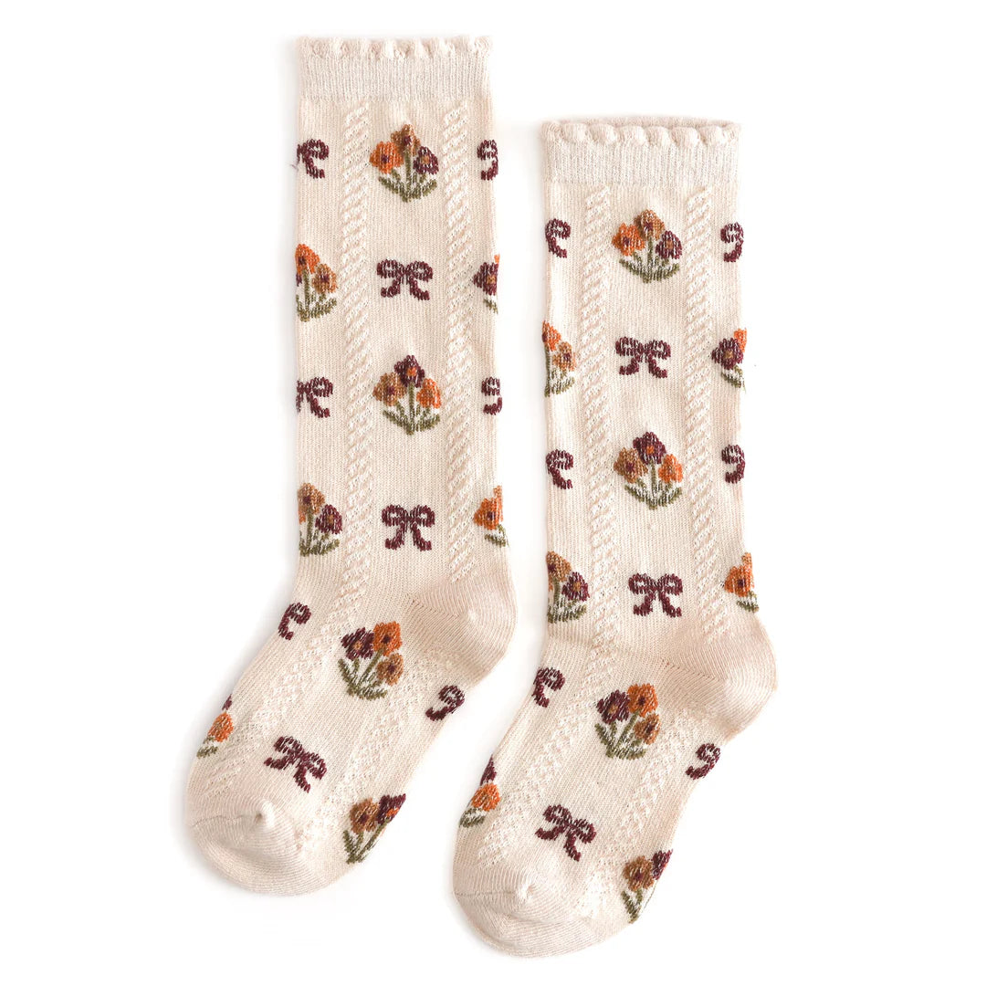 Fall bow socks