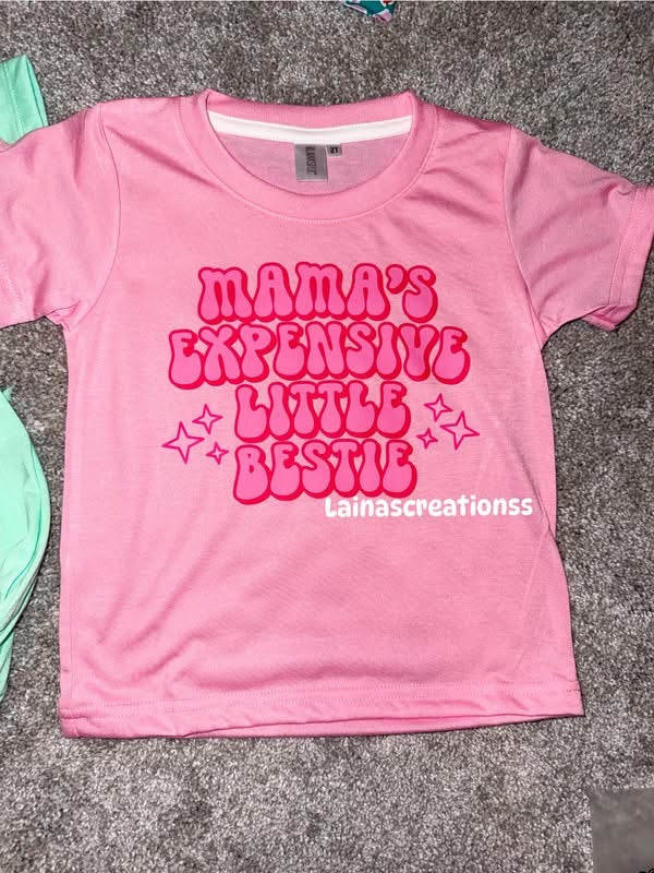 Mamas expensive little bestie kids tee