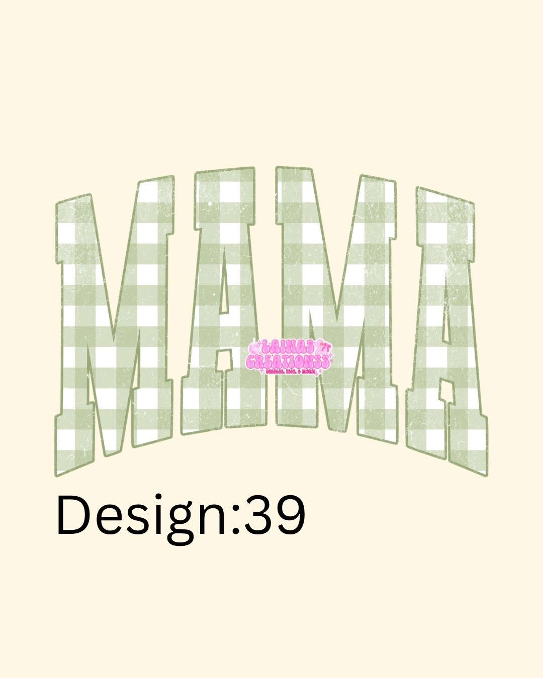 MAMA GINGHAM GREEN