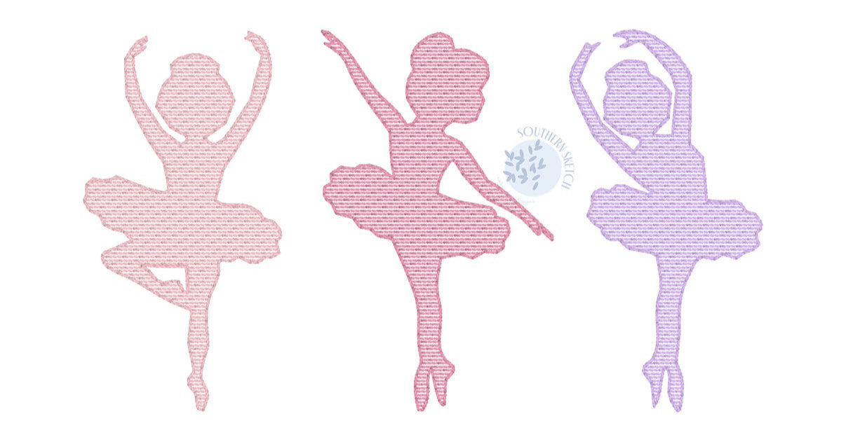Ballerina trio name ruffle tee