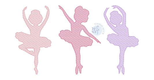 Ballerina trio name ruffle tee