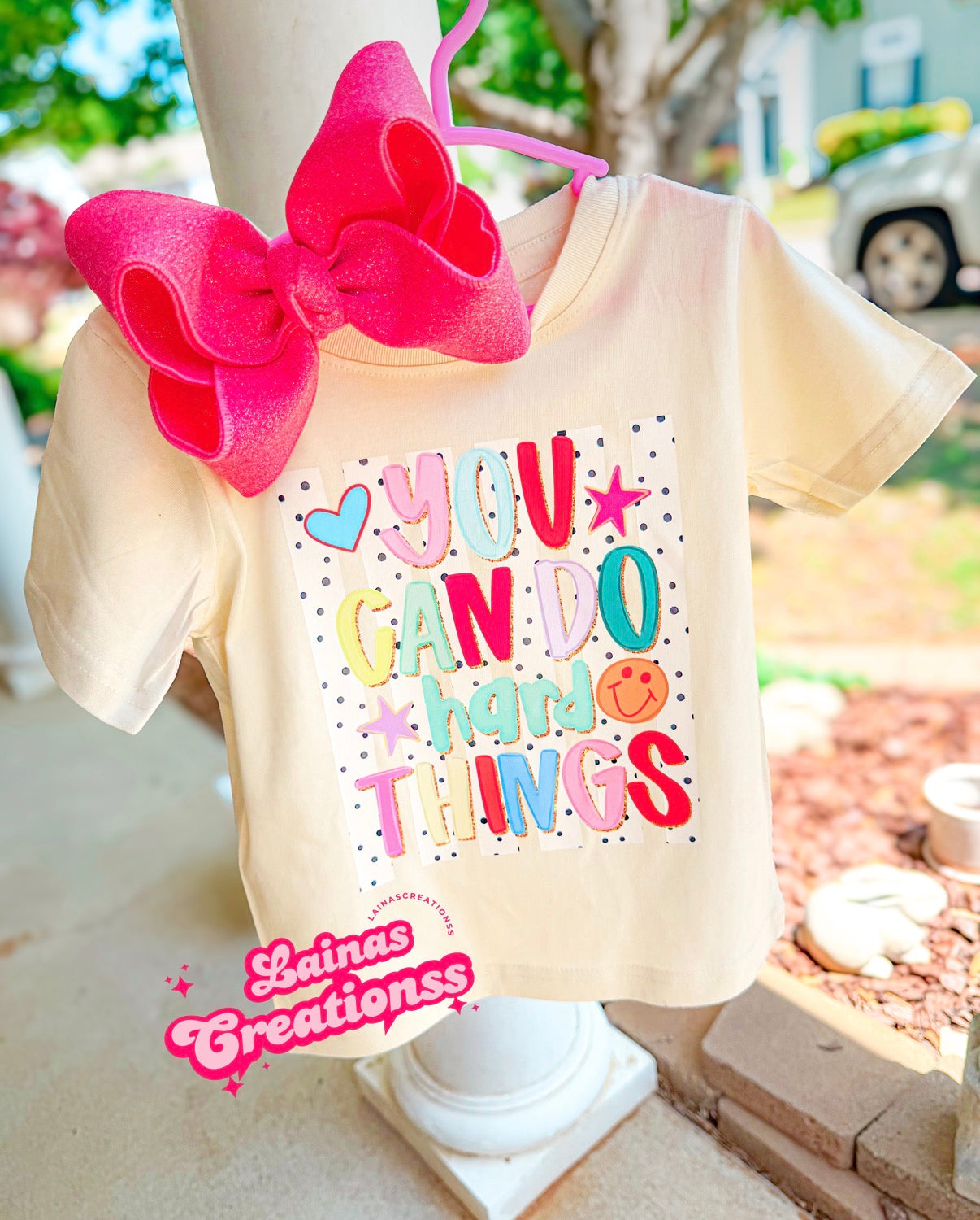 You can do hard things kids tee