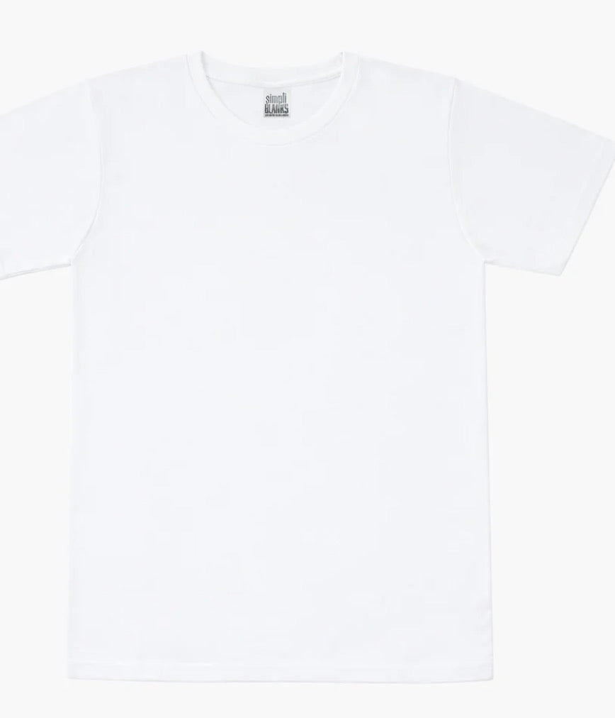 Youth medium pick your print tee white