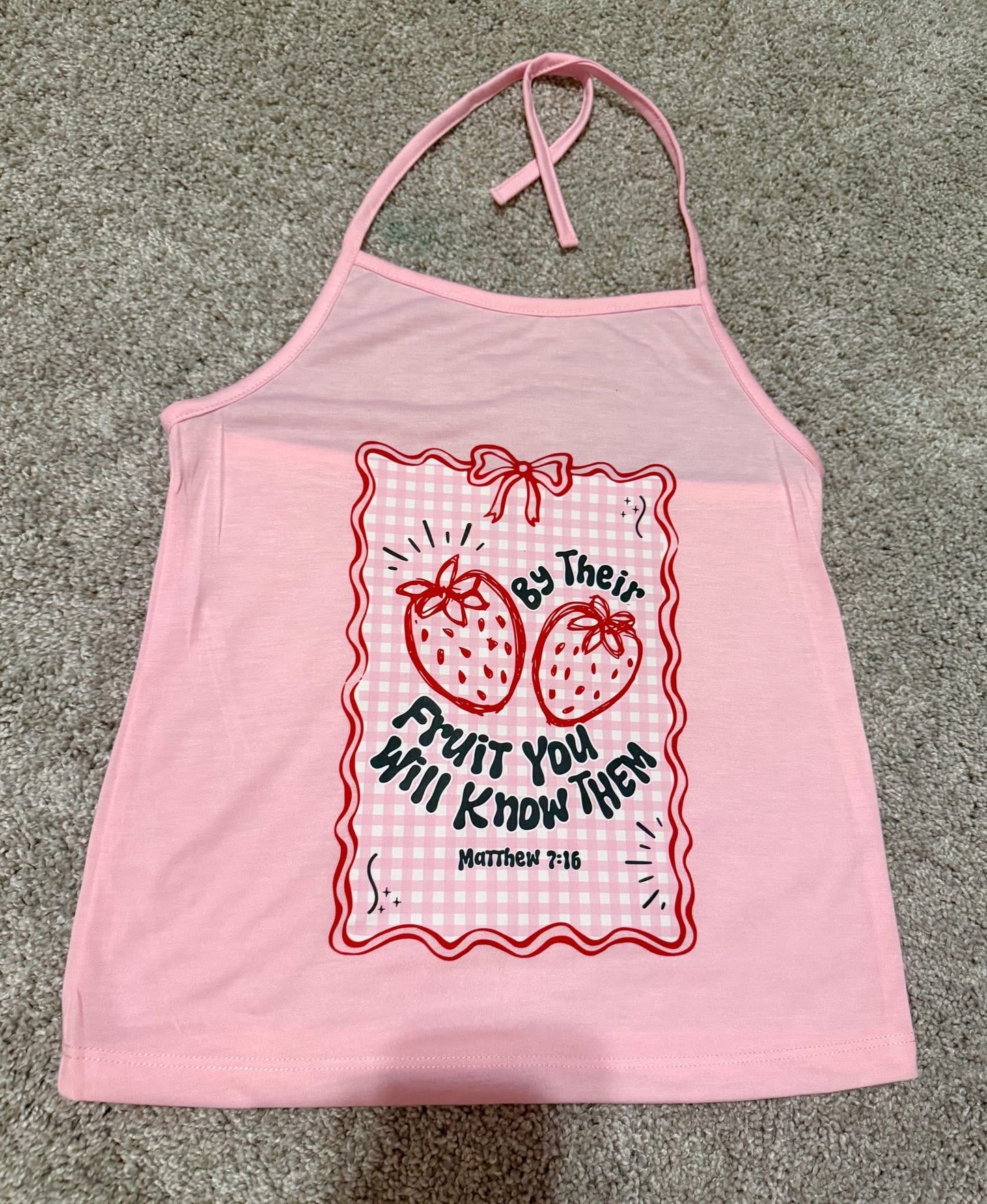 Youth small halter tank