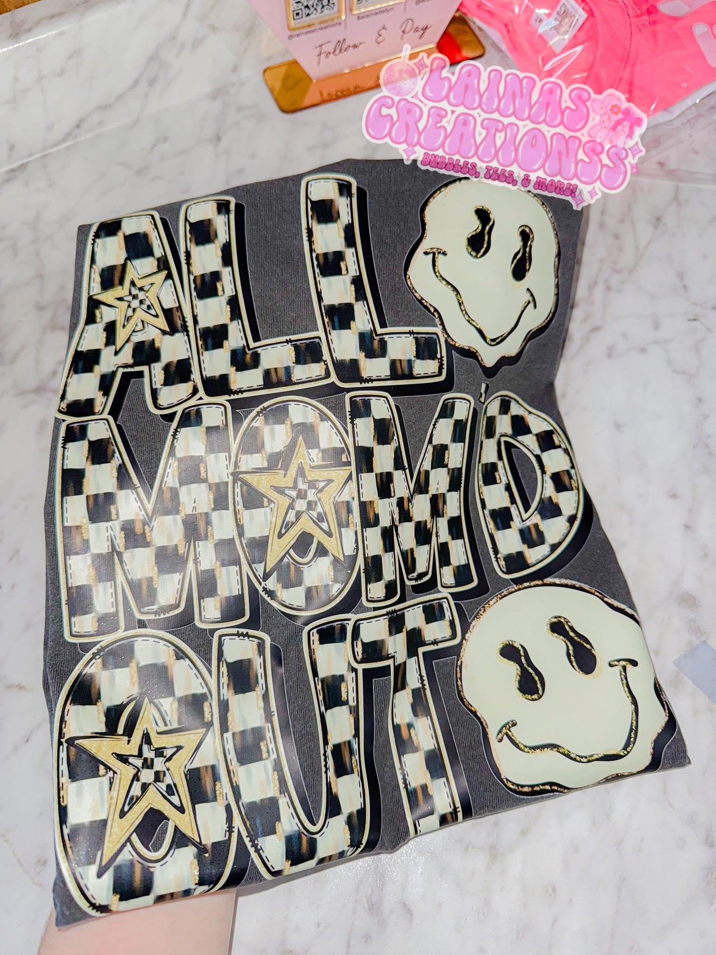 All mom’d out ~ mama tee