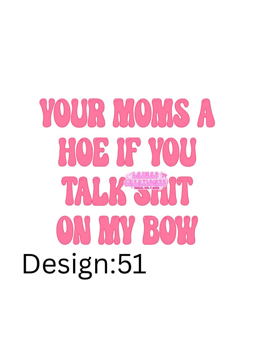 TALK ON MY BOW PINK